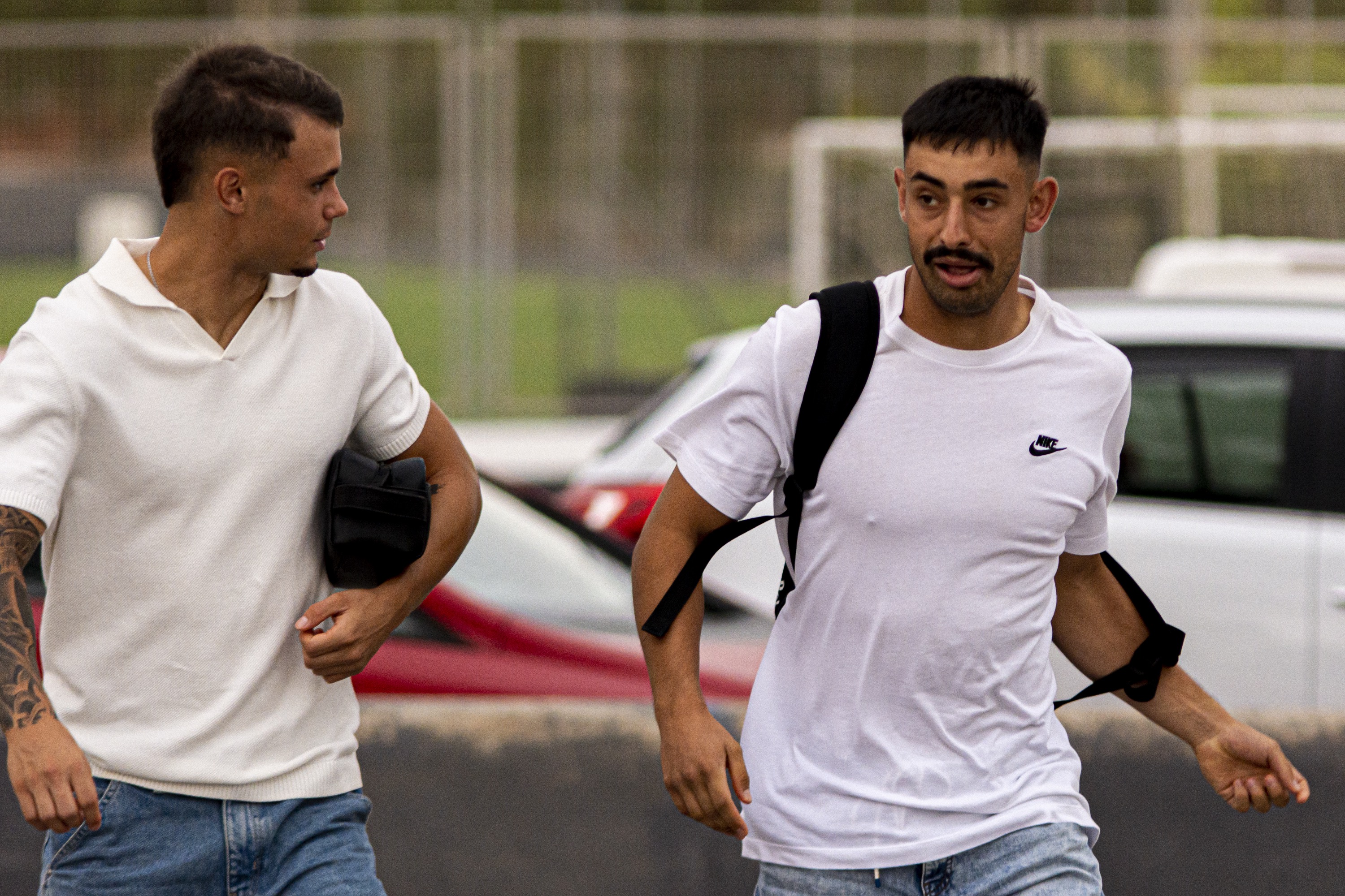 Entrada al campo de Davo y Sergio Díez